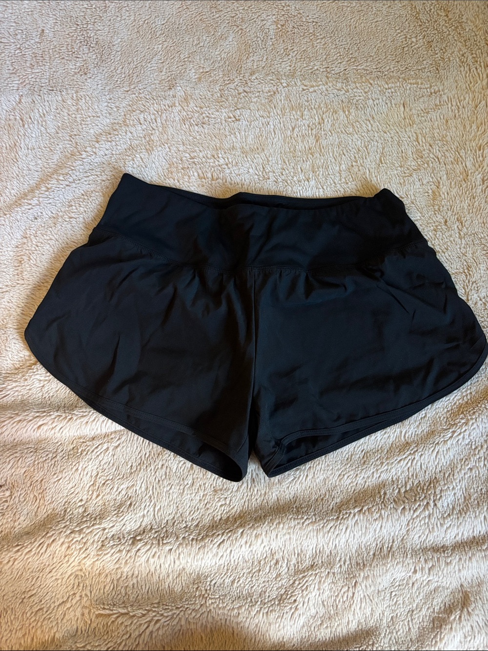 ZYIA Women's Black Athletic Shorts with Wide Waistband